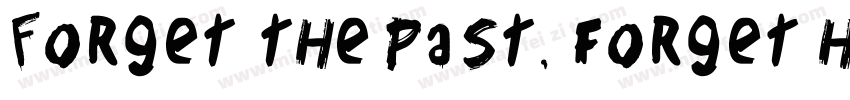 Forget the past, forget her字体转换